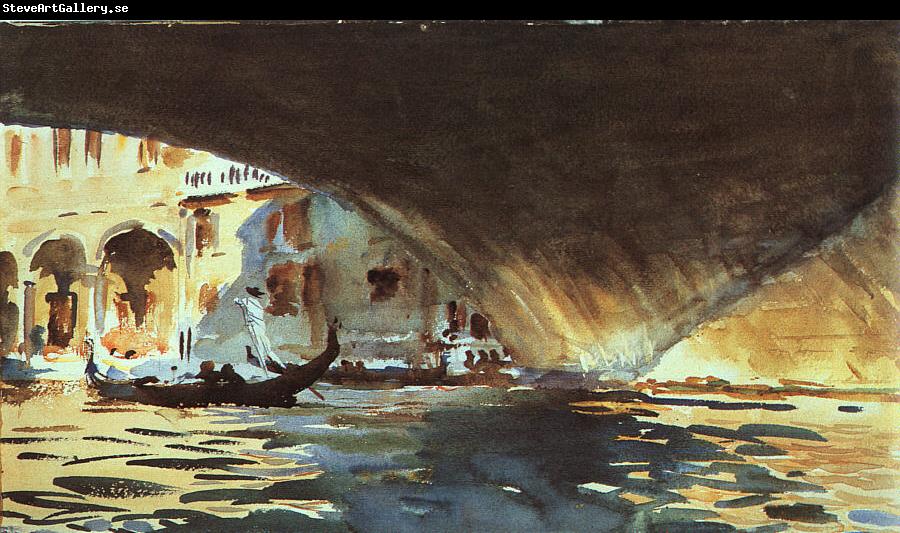 John Singer Sargent Under the Rialto Bridge